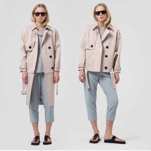 The Arrivals Frei modular trench in XL, light pink